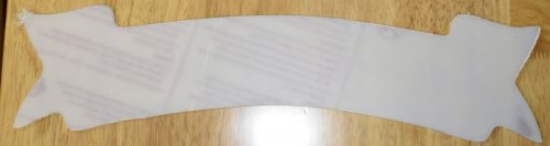 Sign Ribbon Shape Poly-carbonate Blank