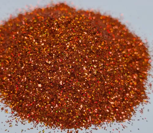 Bright Orange Holographic 0.015 .015 Metal Flake Glitter