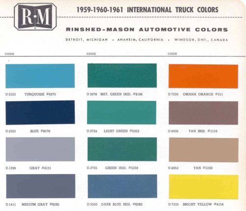 1959-1961 International Trucks
