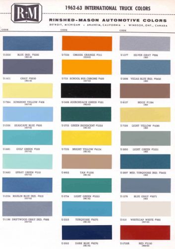 1962-1963 International Trucks