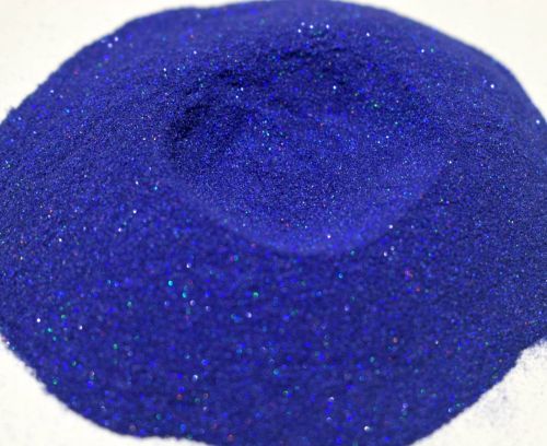 Micro Mini Sapphire Blue Holographic Metal Flake .002 Hex
