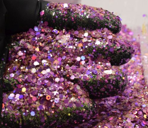 Fuchsia Freeze Chunky Metal Flake Glitter