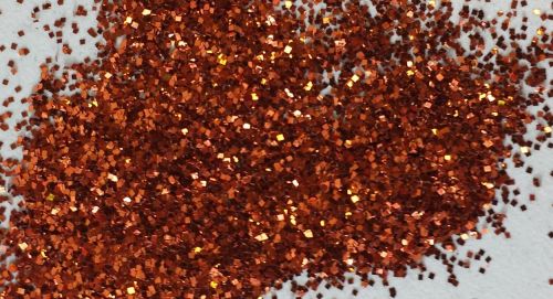 Dark Orange 0.015 .015 Metal Flake Glitter