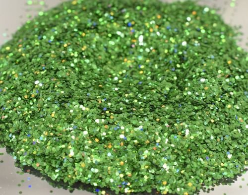 Verdant Green Holographic Chunky .030 Metal Flake Glitter