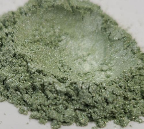 October Mist Green Pearl Is a Multi Color Series Mica Pigment which is sized at 10-100 UM. 