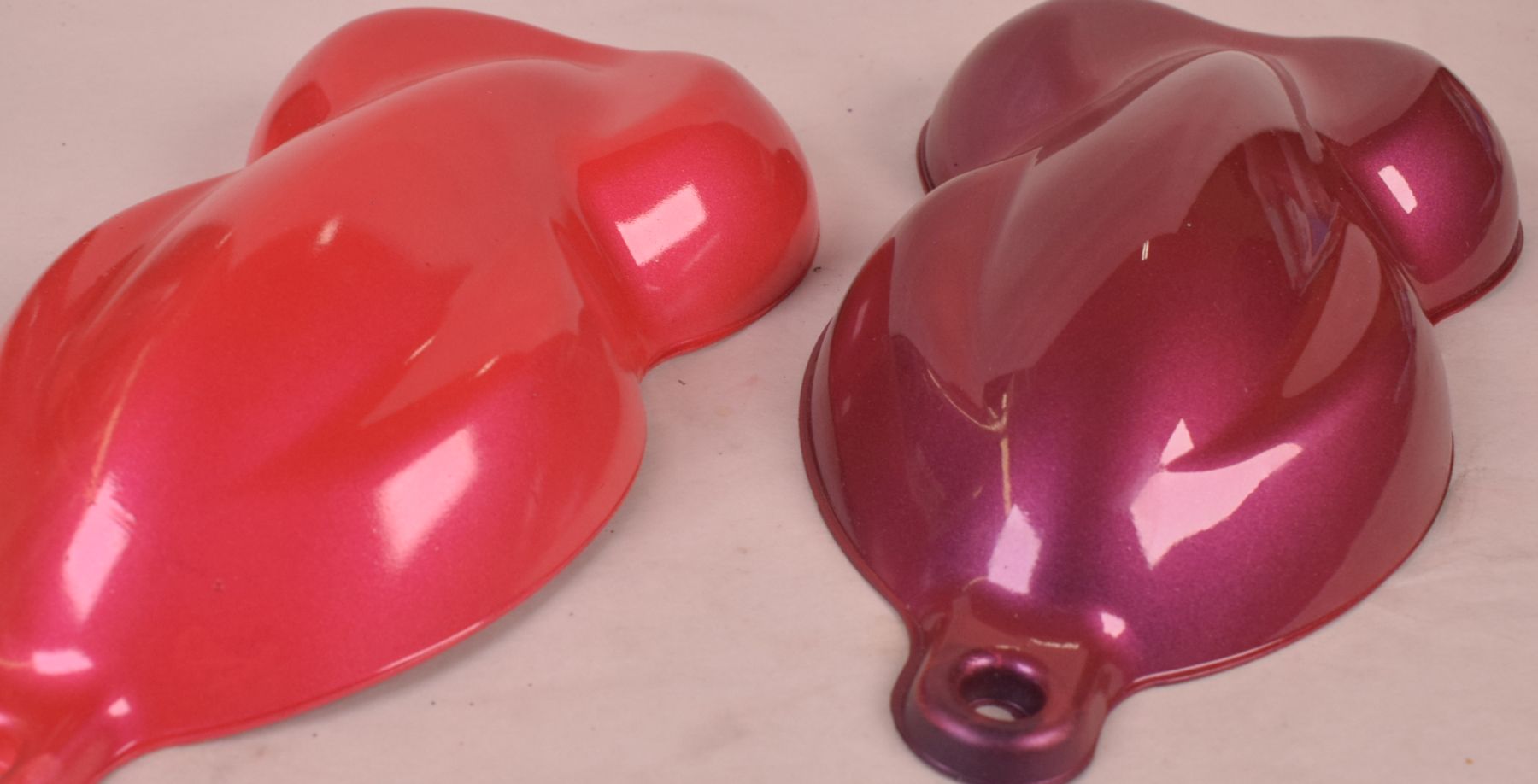 Custom Paint with Candy Red Pearl Mica Pigment. Vintage Paint